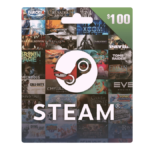 بطاقة ستيم Steam Gift Card – فئة 100 دولار (USA Region)