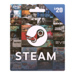 بطاقة ستيم Steam Gift Card – فئة 20 دولار (USA Region)