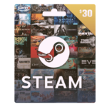 بطاقة ستيم Steam Gift Card – فئة 30 دولار (USA Region)