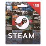 بطاقة ستيم Steam Gift Card – فئة 50 دولار (USA Region)